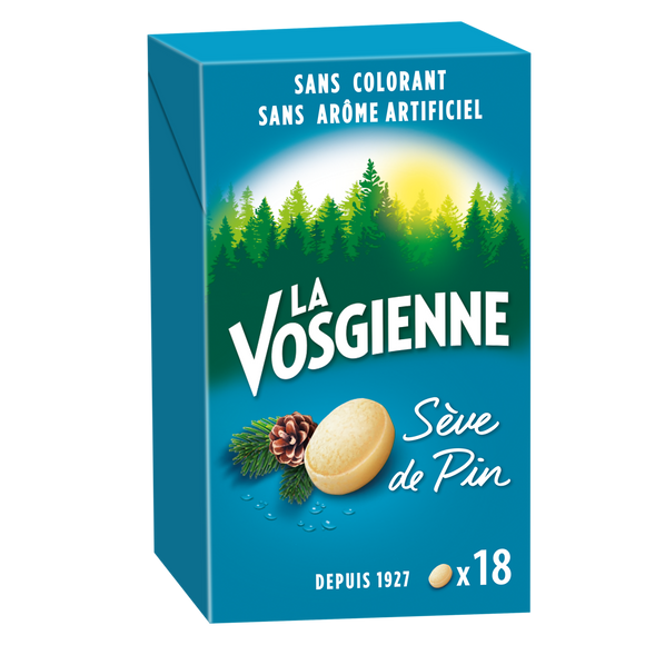 Bonbons à la sève de pin LA VOSGIENNE, 36g