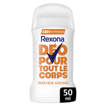 Déodorant pour tout le corps fraîcheur agrumes stick 48h REXONA 50ml