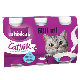 Lait chat Catmilk facile à digérer WHISKAS - 3x200ml