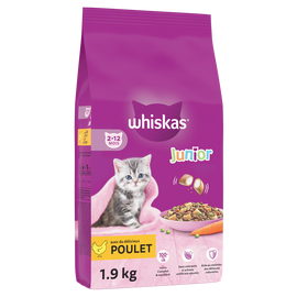 Croquettes chaton au poulet WHISKAS - 1,9kg