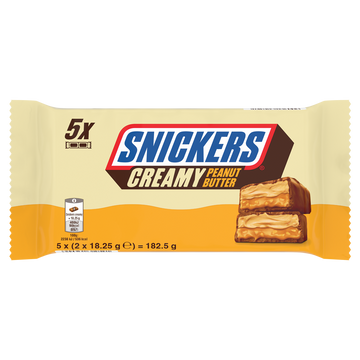 Barres chocolat Caramel cacahuètes SNICKERS x5