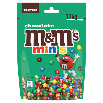 M&M's minis billes de chocolat enrobées, pochon 176g