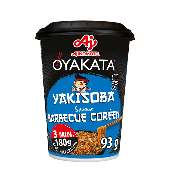 Nouilles sautées Yakisoba barbecue coréen OYAKATA 93G