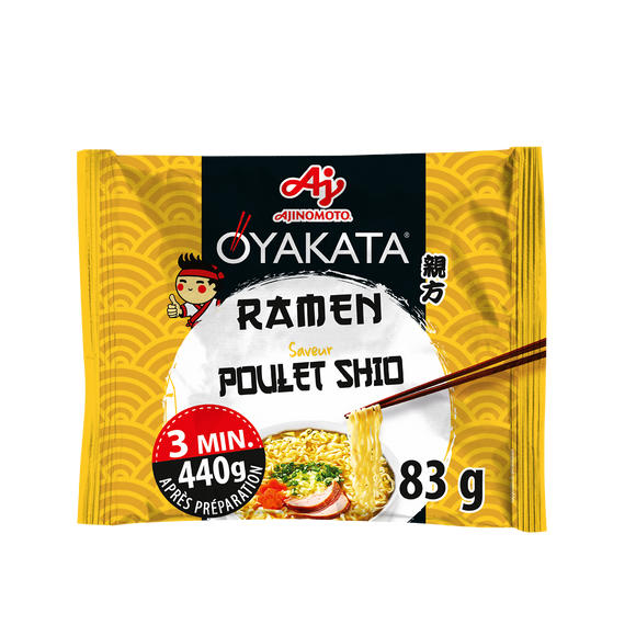 Ramen poulet shio OYAKATA en sachet 83G