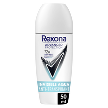 Déodorant bille REXONA invisible aqua 72h 50ml