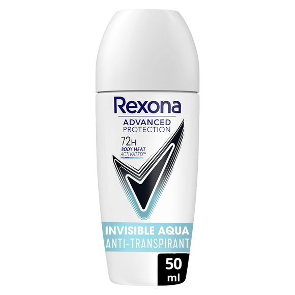 Déodorant bille REXONA invisible aqua 72h 50ml