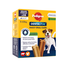 Bâtonnets à mâcher petit chien Dentastix PEDIGREE x28 - 440g