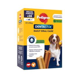 Bâtonnets à mâcher moyen chien Dentastix PEDIGREE x28 - 720g