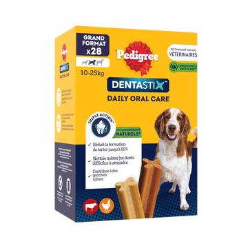 Bâtonnets à mâcher moyen chien Dentastix PEDIGREE x28 - 720g