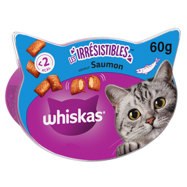 Friandises chat Les Irrésistibles au saumon WHISKAS - 60g