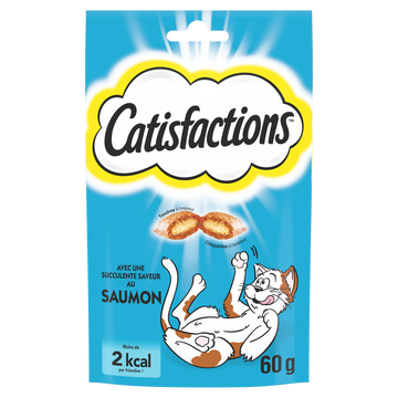 Friandises chat au saumon CATISFACTIONS - 60g