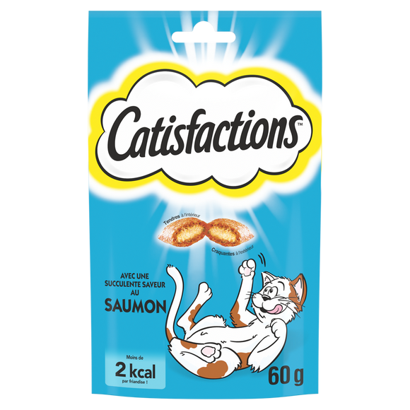 Friandises chat au saumon CATISFACTIONS - 60g
