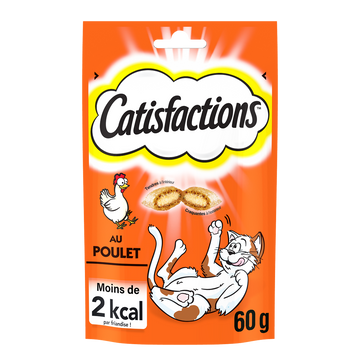Friandises chat au poulet CATISFACTIONS - 60g
