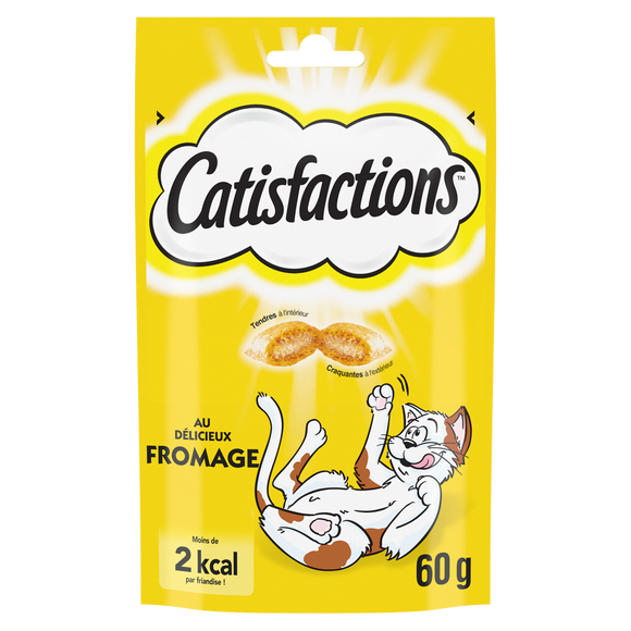 Friandises chat au fromage CATISFACTIONS - 60g
