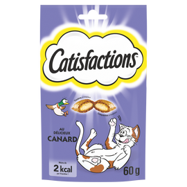 Friandises chat au canard CATISFACTIONS - 60g
