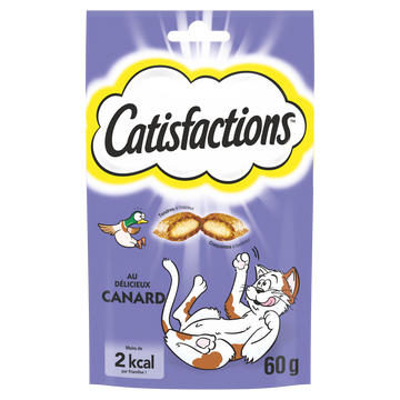 Friandises chat au canard CATISFACTIONS - 60g