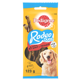 Friandises chien récompenses Rodeo boeuf et fromage PEDIGREE x7 - 123g