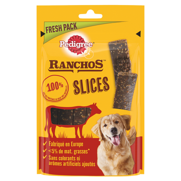 Friandises chien récompenses Ranchos Slices lamelles au Boeuf PEDIGREE- 60g