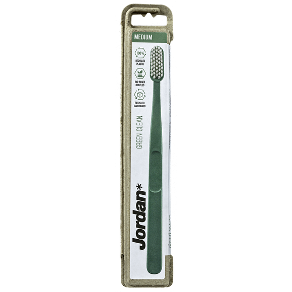 Brosse à dents adulte green clean medium JORDAN x1