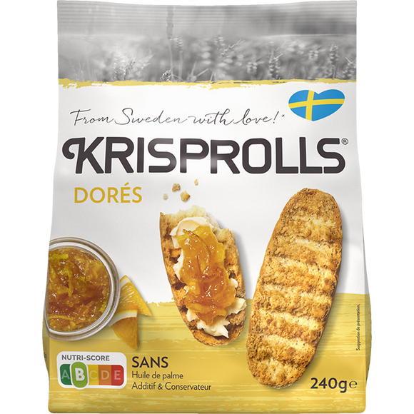 Petits pains suédois dorés  KRISPROLLS - Paquet de 240g
