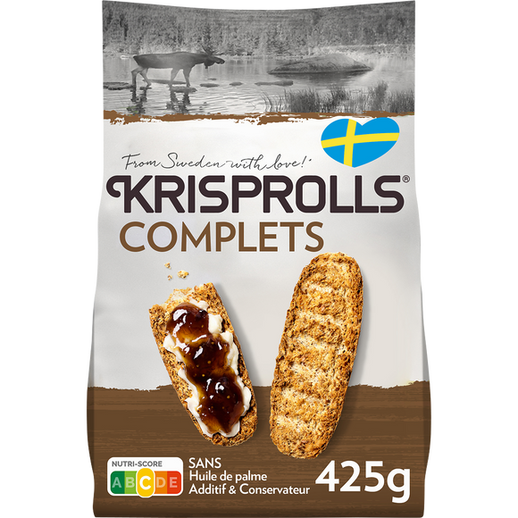 Petits pains suédois complets  KRISPROLLS - Paquet de 425g