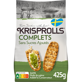 Petits pains suédois complets Sans sucres ajoutés KRISPROLLS - Paquetde 425g