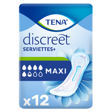 Serviettes incontinence maxi TENA LADY, x12