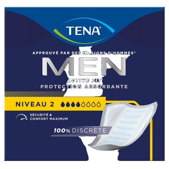 Serviette d'incontinence Level 2 TENA FOR MEN, x10