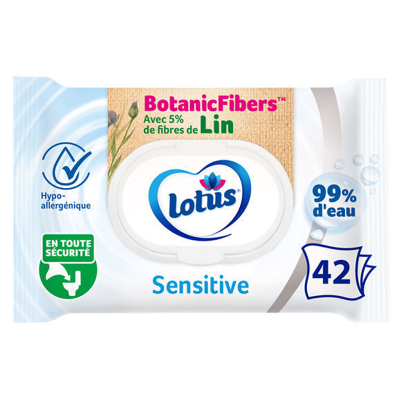 Papier toilette humide pure sensitive LOTUS x42 lingettes