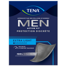 Protection incontinence discrète men extra light - Taille M - TENA, x14