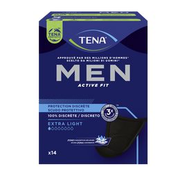 Protection incontinence discrète men extra light - Taille M - TENA, x14