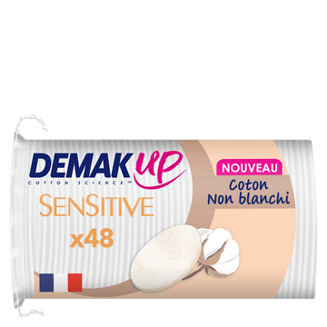 Ovales à démaquiller sensitive DEMAK UP, x48