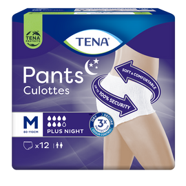 Culottes incontinence pants plus night - Taille M - TENA LADY, x12