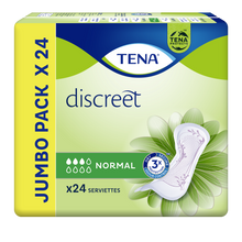 Serviette incontinence Normal Discreet TENA, x24