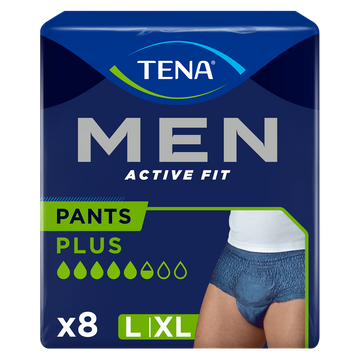 Sous-vêtement incontinence homme active fit pants plus- taille L - TENA, x8