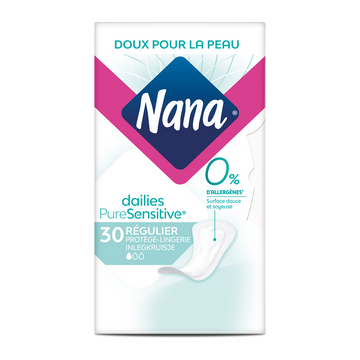 Protège lingerie quotidien pure sensitive normal 0% allergène NANA, x30