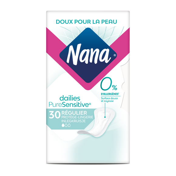 Protège lingerie quotidien pure sensitive normal 0% allergène NANA, x30