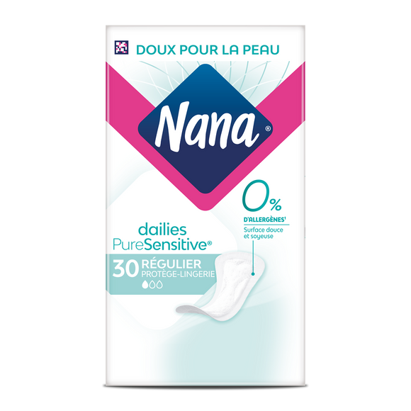 Protège lingerie quotidien pure sensitive normal 0% allergène NANA, x30