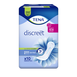 Serviettes incontinence discreet extra TENA LADY, x10