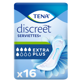 Serviettes incontinence discreet extra plus TENA LADY, x16