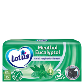 Mouchoirs menthol Lotus boîte x72