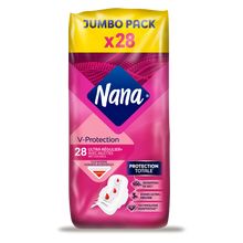 Serviettes hygiéniques ultra régulier plus jumbo pack NANA x28