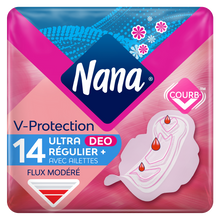 Serviettes hygiéniques ultra régulier plus fresh NANA x14