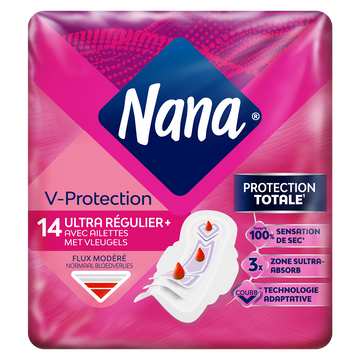 Serviettes hygiéniques ultra régulier plus NANA x14