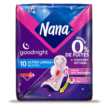 Serviettes hygiéniques ultra goodnight NANA paquet x10