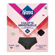 Culotte menstruelle Hipster coton NANA noire Taille M