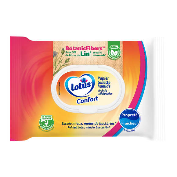 Papier toilette humide LOTUS Confort x38