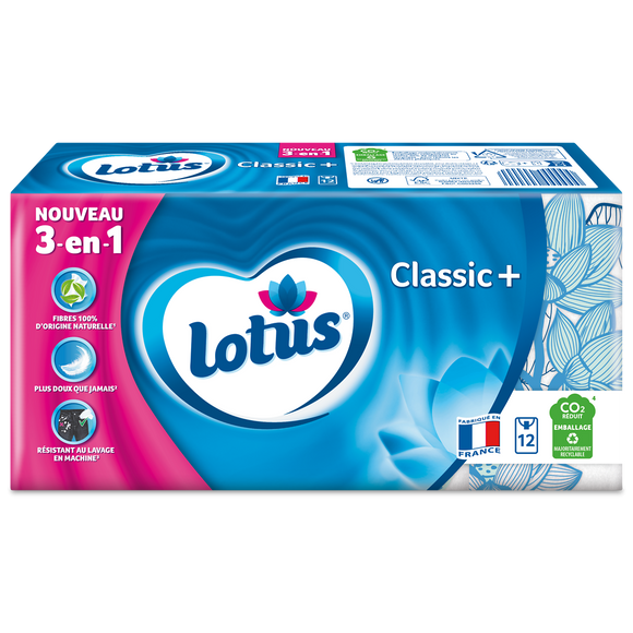 Etuis Mouchoirs Classic+ LOTUS, x12