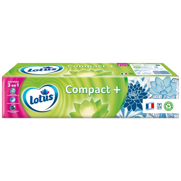 Etuis Mouchoirs Compact+ LOTUS, x24