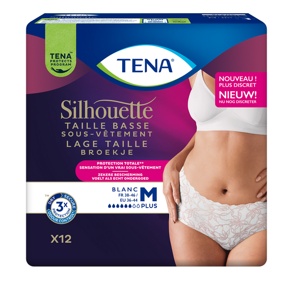 Sous-vêtement silhouette plus taille basse Taille L TENA x12